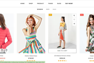develop the website for your brand  products