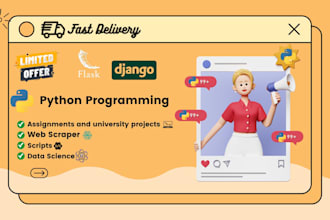 create python scripts for automation, web scraping, flask, django, and projects