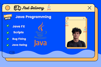 do economic java scripting , java fx, java swing and java bug fixing