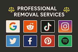 remove personal information,images and videos,negative links, defamation removal