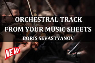 make orchestral track from your music sheets, conducting score