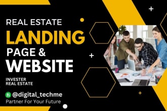 build a real estate investor landing page or website