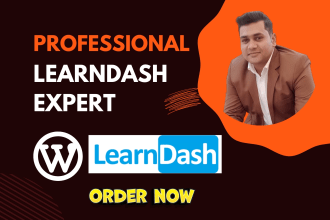 design and customize wordpress lms website with learndash