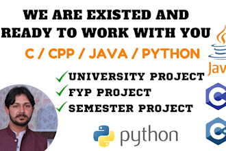 do c,cpp,java and python programming projects