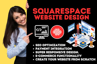 do modern squarespace website design, redesign squarespace