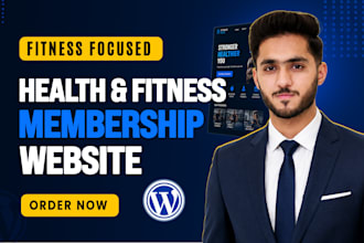 create health and fitness membership website