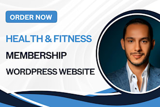 create health and fitness membership website