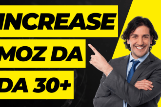 increase moz da domain authority 30 plus