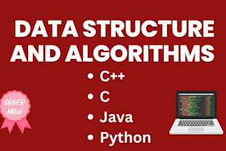 do complex data structures and algorithms tasks in java, cpp