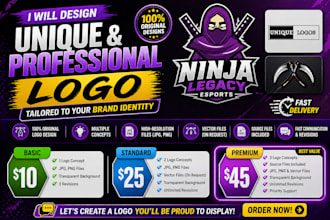 design a unique logo tailored to your brand identity