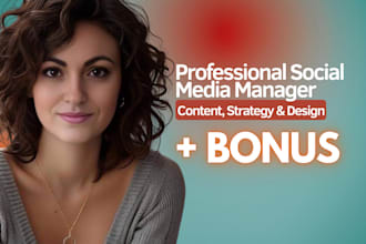 be your social media marketing manager and content creator