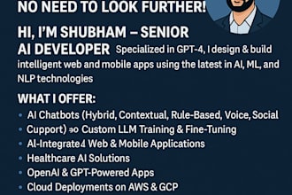 develop chatgpt ai mobile app or website ai saas app ai chatbot ai software