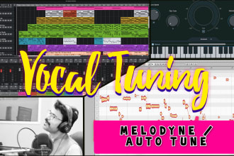 do manual vocal tuning using melodyne or auto tune