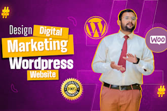 design digital marketing wordpress website
