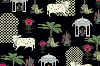 create seamless repeat patterns for textile prints