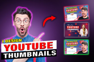 design clickbait eye catchy youtube thumbnails