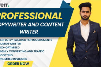 do highly converting copywriting and content writing for your website