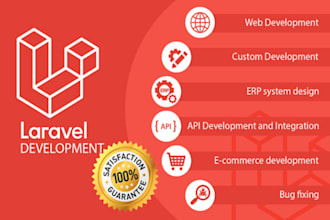 develop php laravel website and API