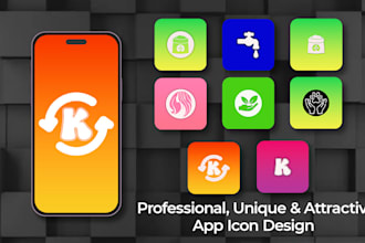 design professional, unique and attractive app icon