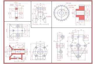 redraw auto cad drawings from PDF or scanned file or etc