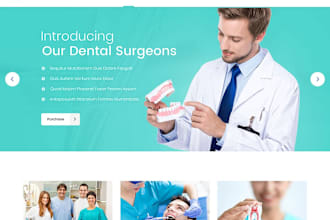 create a wordpress dental website or dentists clinic website