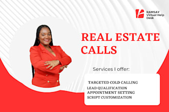 be your expert real estate cold calling services agent