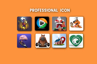 design modern and professional app icon logo