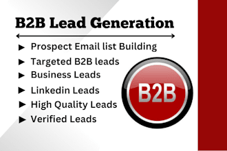 do b2b lead generation and build a prospect email list