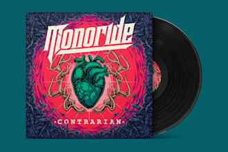draw illustration for album or single cover emo, rock band