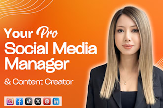 be your social media marketing manager and content creator
