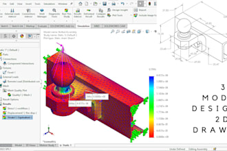 do 3d cad model designs, cfd, fea analysis with solidworks, creo, catia, ansys