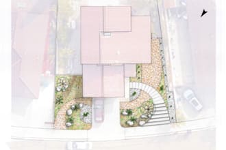 hand draw garden and landscape design plans