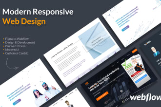 design and develop your webflow website or wordpress website