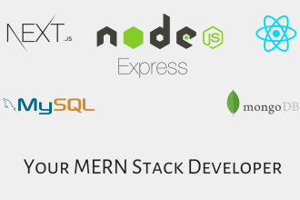 develop full stack web application as mern stack developer, reactjs developer