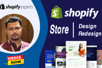 shopify store design, redesign, bug fix, customization, app setup
