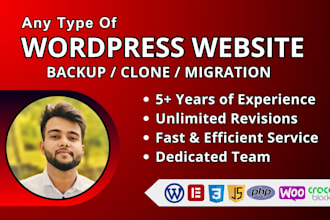 backup clone and migrate your wordpress website