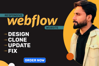 design, develop, update or fix your webflow website