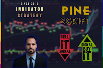 code indicators and strategies in pinescript or python