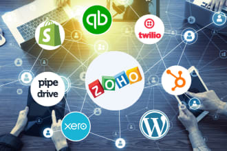 do zoho automation and integration using API or zapier