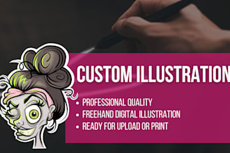 illustrate a custom character graphic from your image or description