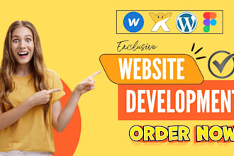 design wordpress website design wix website development shopify website redesign
