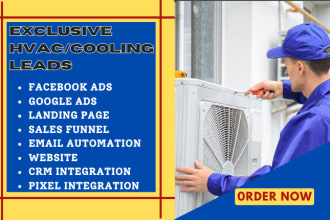 generate hvac cooling leads hvac sales funnel air duct vent leads hvac website