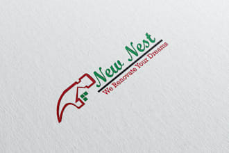 provide outstanding handyman, real estate, renovation, roofing and service logo