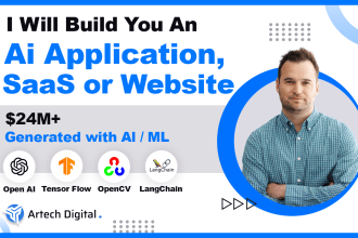 create ai saas, ai app, ai website for your business