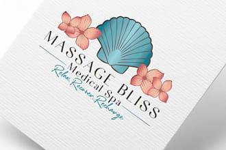 do unique natural spa wellness health fashion and massage logo