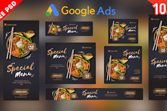 design adwords banner ads, web banner, google display ads, social media ads