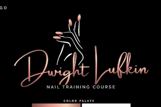 provide attractive salon, hair dresser, nail polisher, girls beauty logo