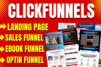 design your clickfunnels sales funnel, clickfunnels landing page gohighlevel ghl