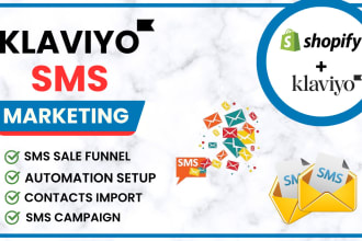 send bulk SMS campaign and setup SMS automation in klaviyo
