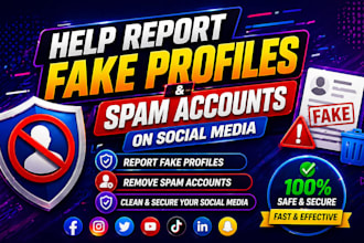 help report fake profiles and spam accounts on social media